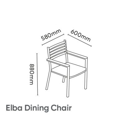 Kettler Elba Dining Chair including Seat Pad - image 5