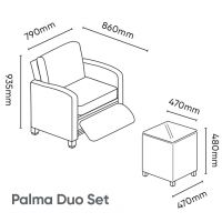 Palma Duo Relaxer Set Whitewash - image 2